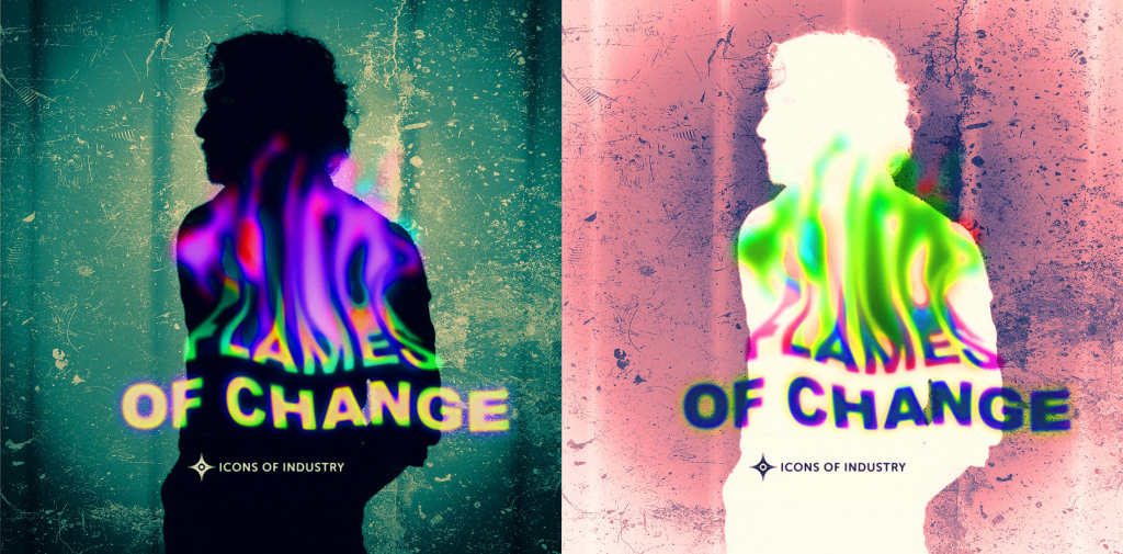 Flames of Change: Icons of Industry from Austin Texas presently lovely progressive rock with a hard message.