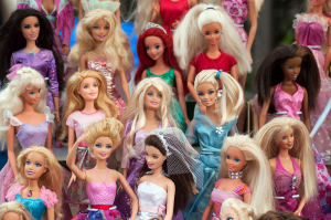 Photo of Barbie Dolls In a Flea Market, in France, by Pixarno, on Adobe Stock